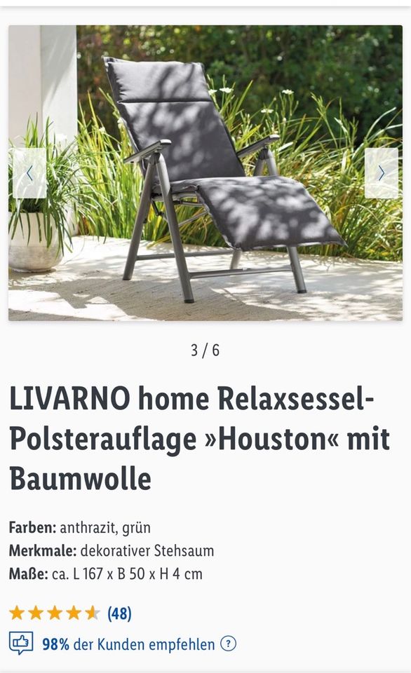 Relax-Sessel-Auflage grau NEU in Niedersachsen - Delmenhorst | eBay  Kleinanzeigen ist jetzt Kleinanzeigen