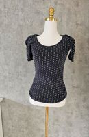 Retro dot rockabilly top blau 34 /36 punkte puffärmel Schleswig-Holstein - Hoisdorf  Vorschau