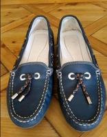 GEOX Respira Segelschuhe Mokkasins Leder dunkelblau Gr. 38 München - Trudering-Riem Vorschau