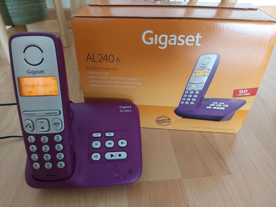 Gigaset AL240A Telefon lila mit OVP in Hannover