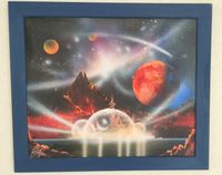 Wandbild mit Airbrush Mond Planeten Bild ● 69cm x 59cm ● Bayern - Michelau i. OFr. Vorschau