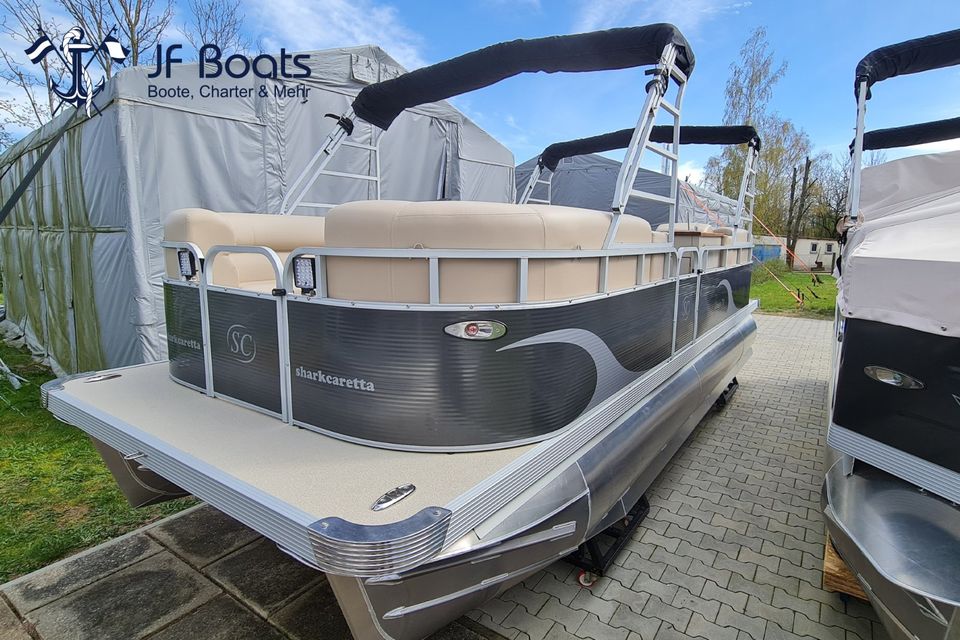 Pontonboot SC7, Ponton Boot Motorboot TOP! CE! Pontoon Boot Pontoonboot Floß Fundeck in Hartha