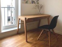 Schreibtisch mit Schublade aus massiver Eiche Öko Massivholz Düsseldorf - Stadtmitte Vorschau