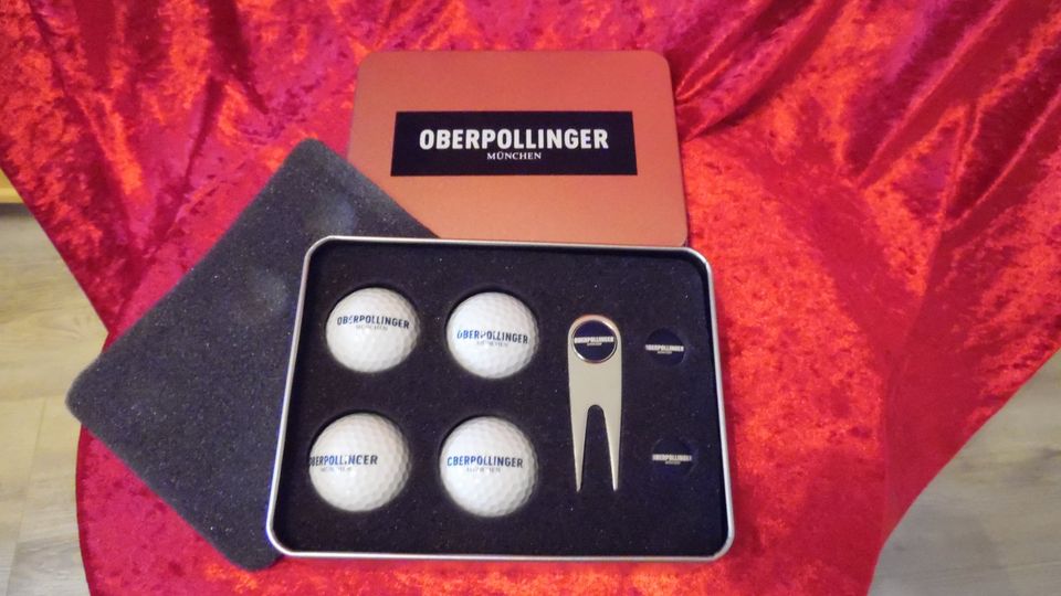8 Golfbälle in 2x Golfball Geschenk Set Oberpollinger Pitchgabel in Werder (Havel)