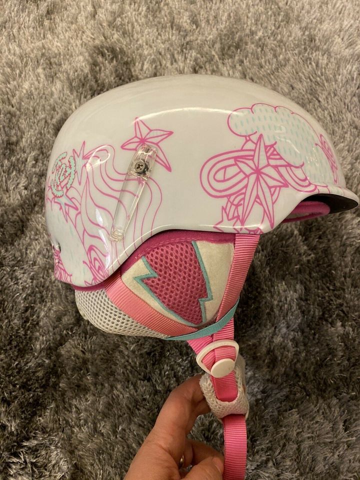 Kinder Skihelm K2 Illusion weiß|pink, XSmall 48-51 cm in Düsseldorf