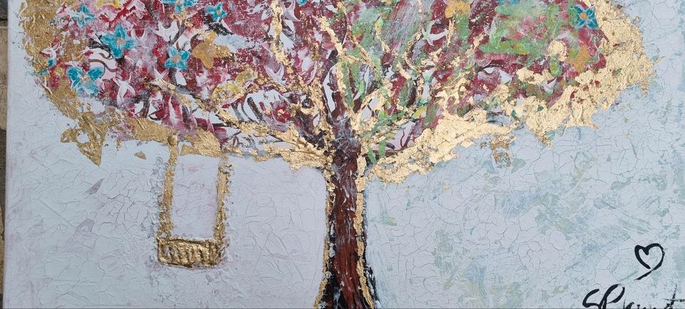 *UNIKAT* "life tree" abstraktes Gemälde Kunst Malerei 60x80 cm in Würzburg