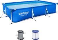 Bestway Steel Pro Pool-Set mit Filterpumpe, Heizung und Abdeckung Nordrhein-Westfalen - Paderborn Vorschau