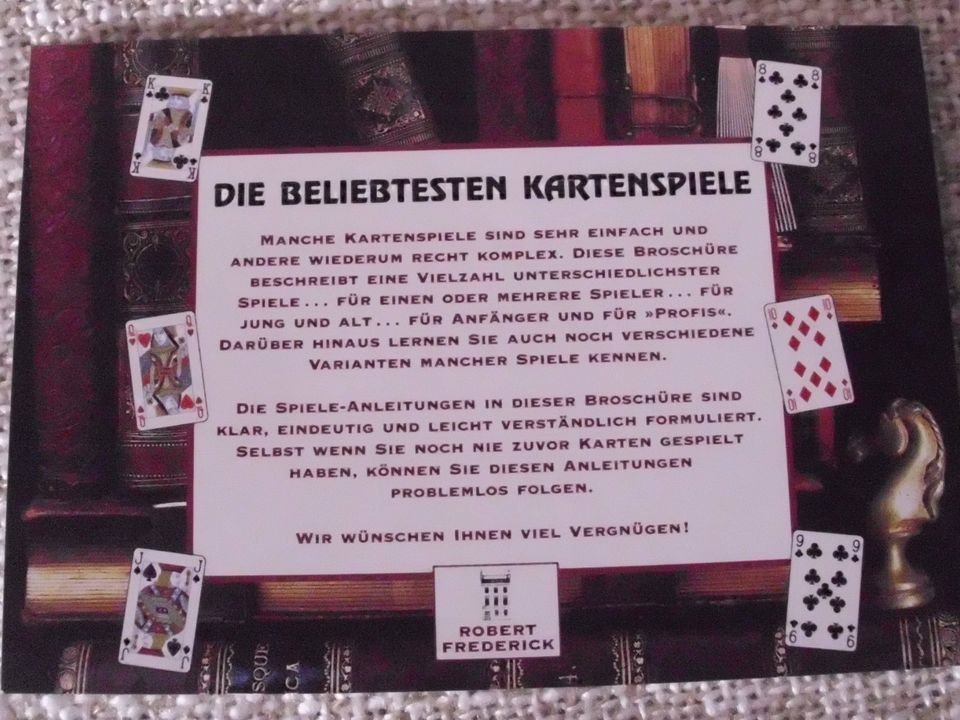 Altes SPIELKARTEN-Set (Rommee usw. 104 Kart.) Vintage wie NEU in Maintal