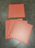 Ikea Tischset 4er Rot/Weiß Nordrhein-Westfalen - Kempen Vorschau