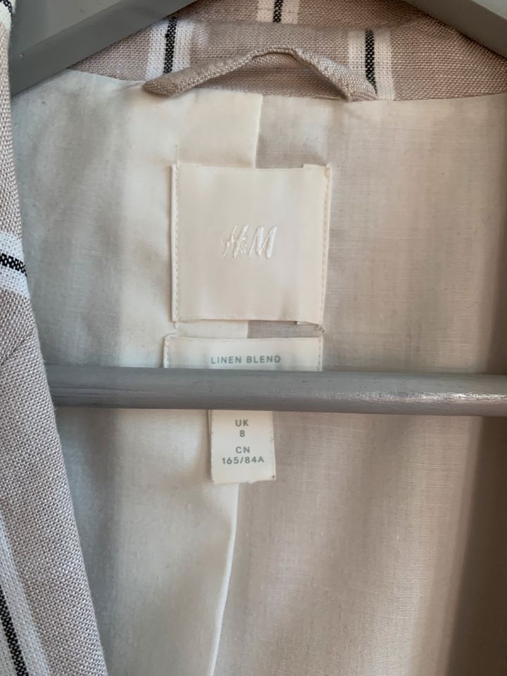 H&M Damen Blaser leicht Leinen S 36 in Leopoldshöhe