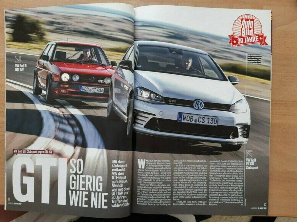 Golf 7 GTI CS Clubsport Magazine, Test, Auto Bild Sportscars in Hofheim am Taunus