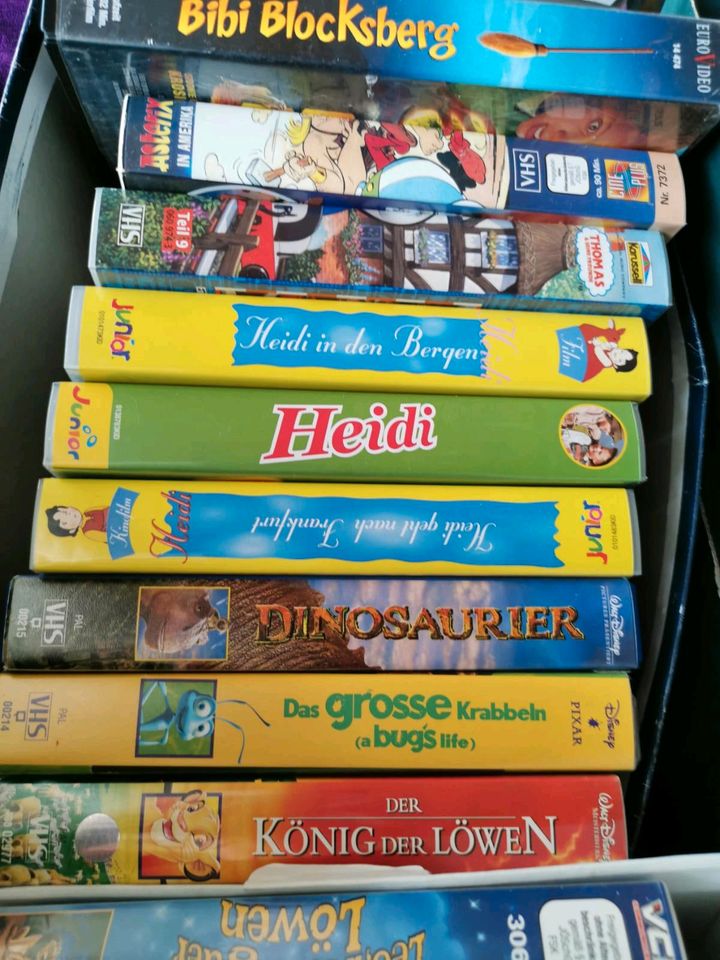 Kinder vhs, Schlümpfe,Disney,Pipi Langstrumpf,Sesamstraße in Grebenstein