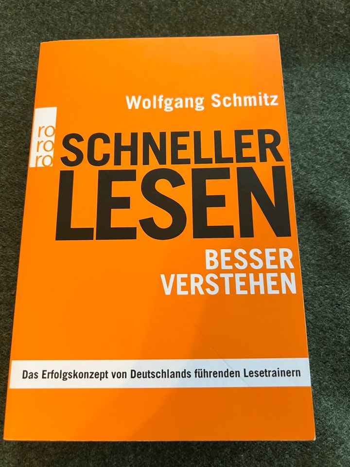 Wolfgang Schmitz - Schneller Lesen besser verstehen NEU in Pesterwitz