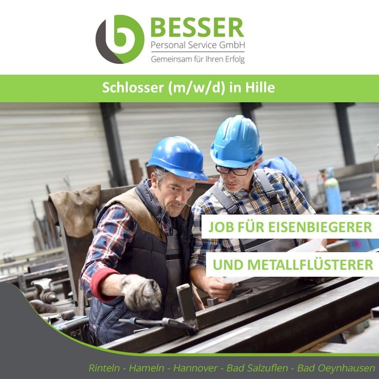 Schlosser (m/w/d) in Hille - NL Bad Oeynhausen in Hille