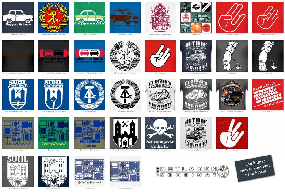 IWL FLINKES WIESEL SR56 LOGO EMBLEM SHIRT T-SHIRT © VEB OSTLADEN in Leipzig