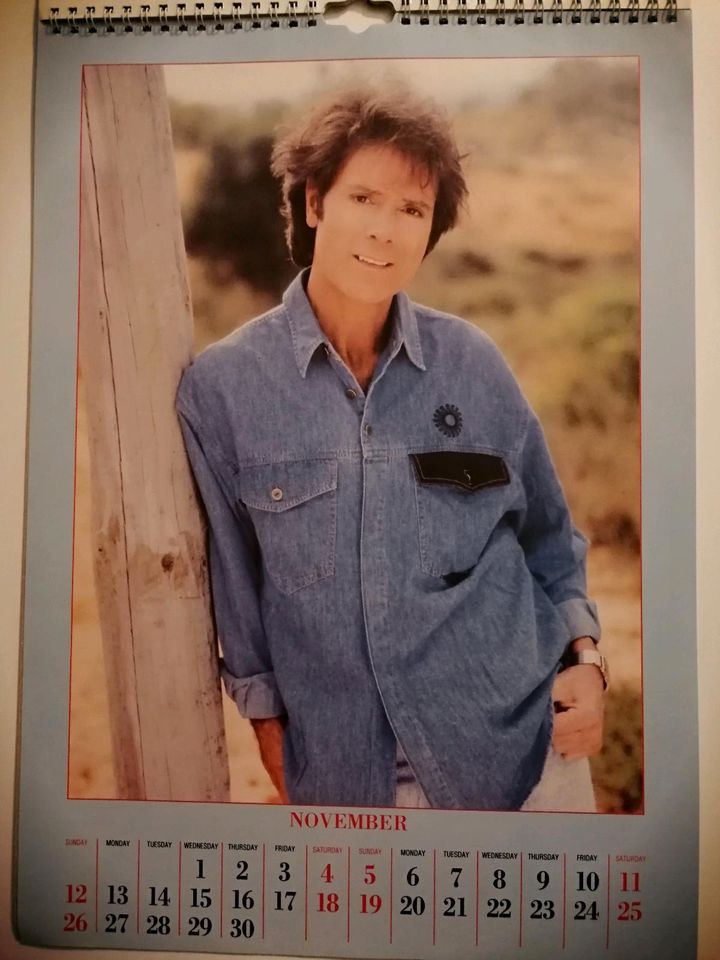 Cliff Richard Kalender 1995 in Karlsruhe