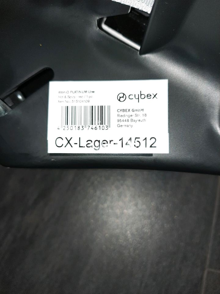 Cybex Babysitz Aton Q Platinum inklusive Isofix in Rehlingen-Siersburg
