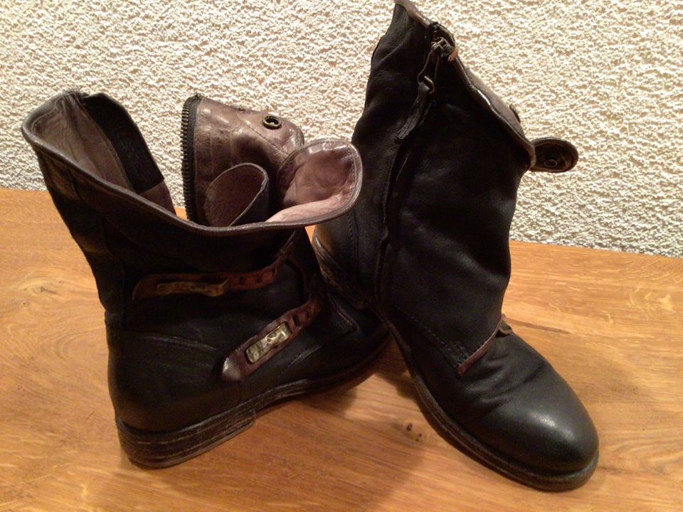 Stiefelette, Boots, Bikerstiefel mit Biegedraht. Airstep A.S.98 in Rotenburg