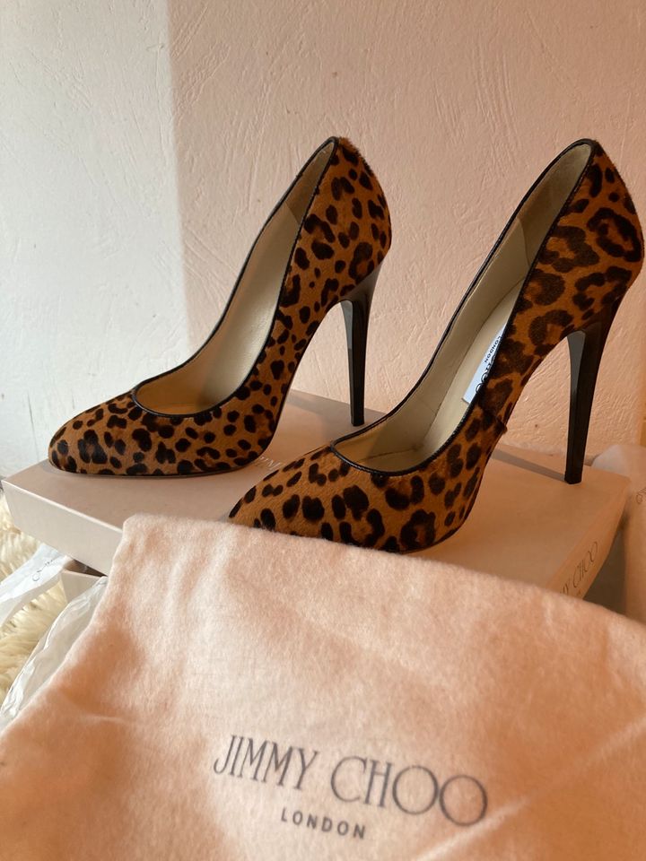 Jimmy Choo High Heel Leopard Print Absatz 11,5cm in Hamburg