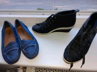 2 Paar Schuhe Gr 38 schwarz dunkelblau Damenschuhe Niedersachsen - Salzgitter Vorschau