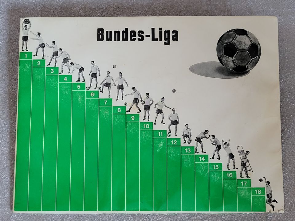 Stuco Bundes-Liga Bundesliga Tabelle Magnettabelle 1971/72 in Hameln