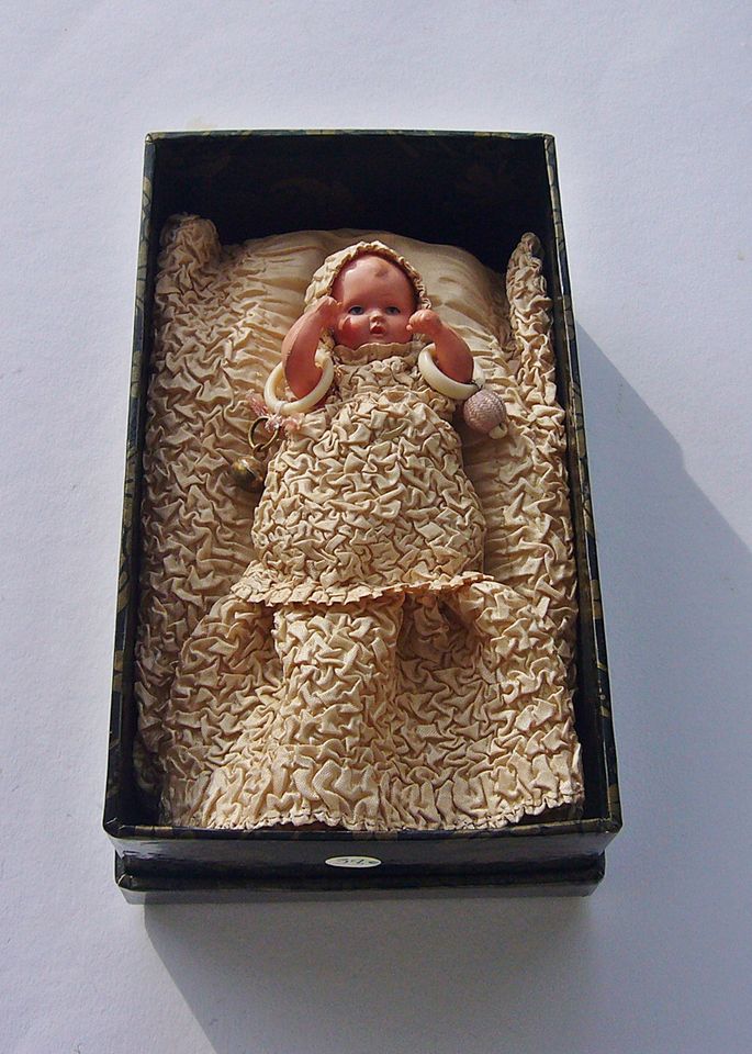 Schildkröt Strampelchen Mini Puppe auf Steckkissen Sammler! in Wonfurt