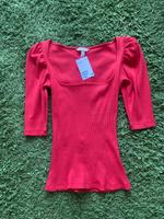 h&m top rot shirt XS neu mit etikett bluse Berlin - Treptow Vorschau
