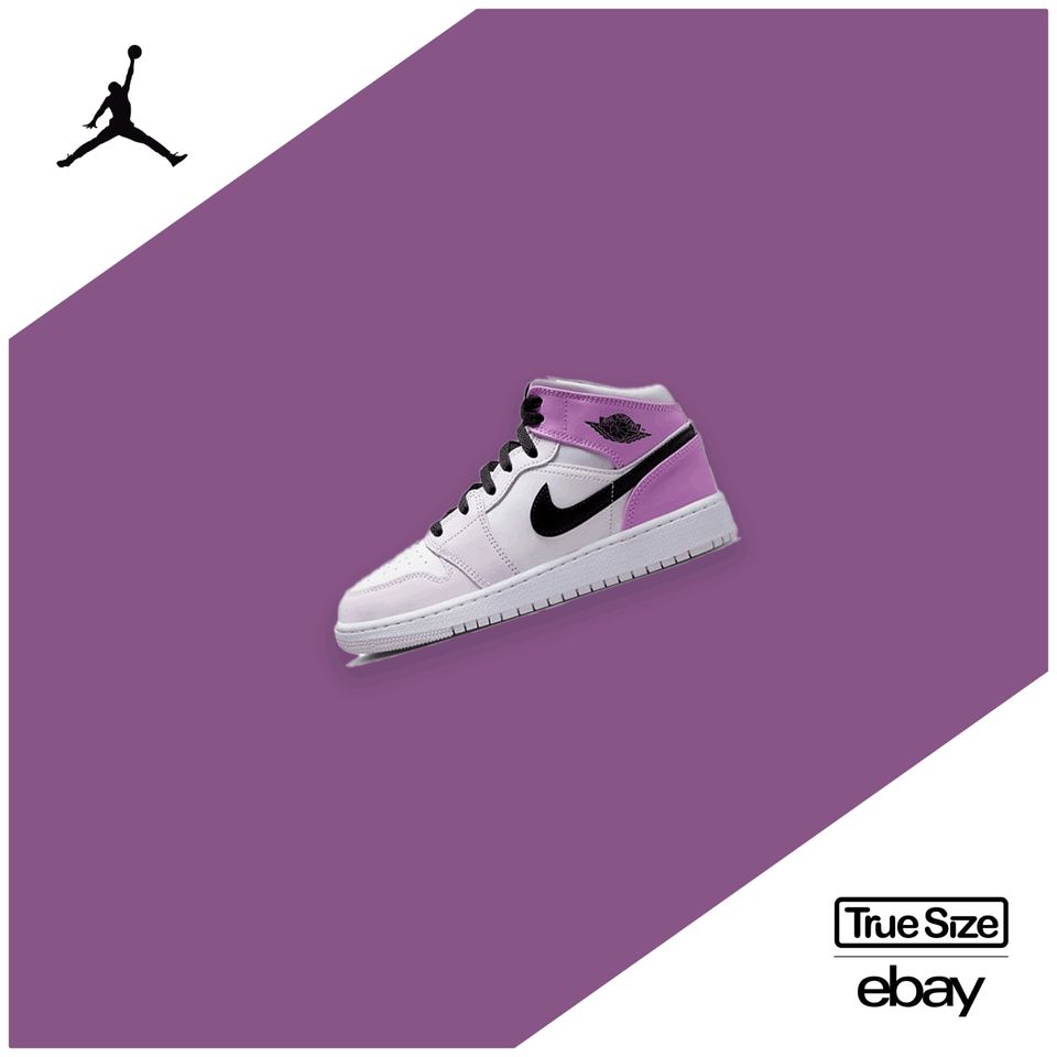 Nike Air Jordan 1 Mid Barely Grape Lila (GS) 37.5 38 38.5 39 40 in Köln