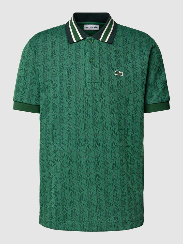 Lacoste Poloshirt mit Allover-Print in Gr-XL Grün.! in Kassel