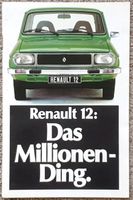 Prospekt Renault 12 Modelljahr 1977 Nordrhein-Westfalen - Mönchengladbach Vorschau