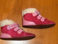 Robeez Krabbelschuhe in pink, Gr. 22, Leder, Plüschrand, Booties Bayern - Ingolstadt Vorschau