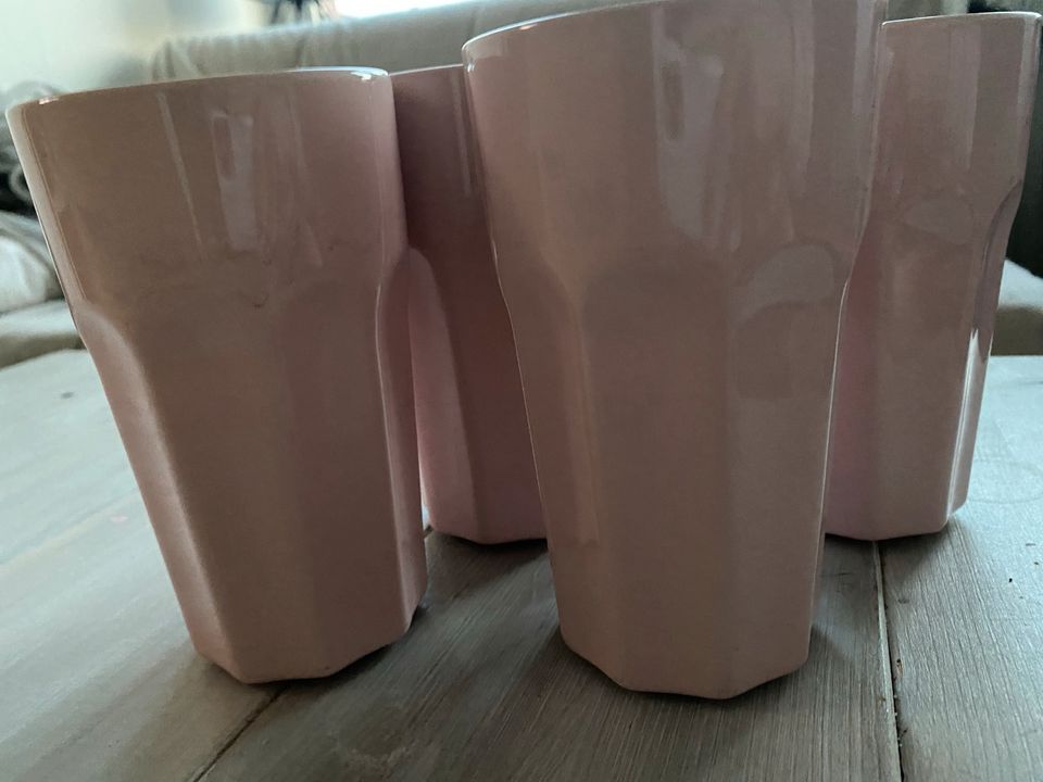 4 rosa Becher - Pokal Kaffeebecher von Ikea in Osnabrück