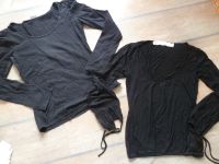 2 x Shirt Langarm Zara +Sutherland  M L schwarz Viskose Baumwolle Düsseldorf - Friedrichstadt Vorschau