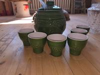 Keramiktopf Becher Bowleset DDR 60er 70er Sachsen-Anhalt - Stendal Vorschau
