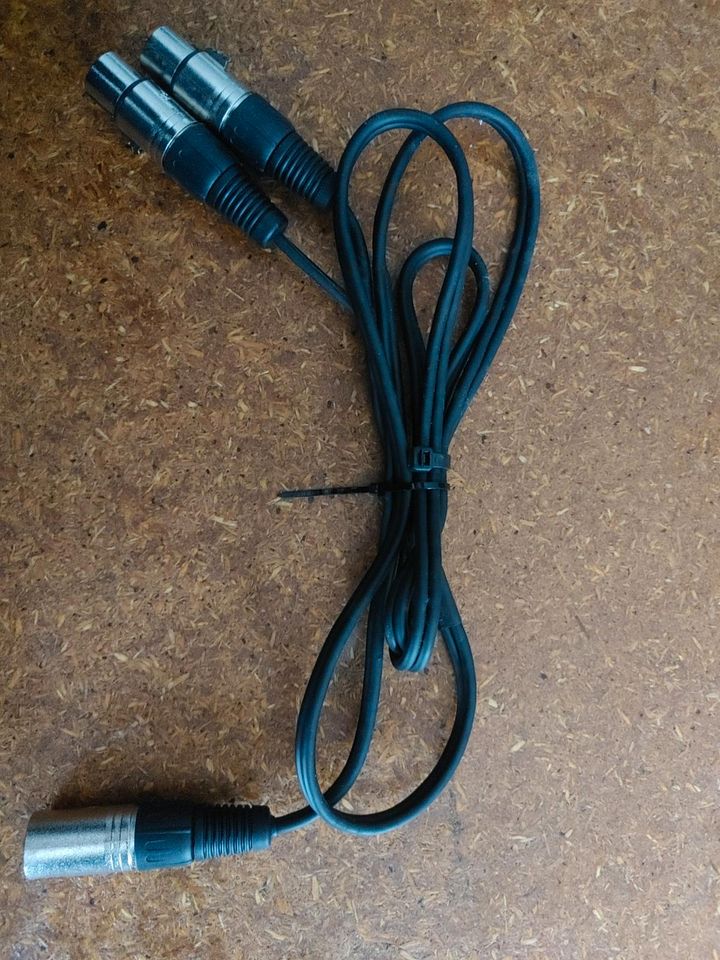 Audiokabel, XLR- Adapterkabel, ca. 1,5m in Schmelz