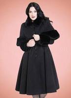 Rockabilly Rockabella Pinup Hell Bunny Capulet Mantel schwarz neu Bayern - Ansbach Vorschau
