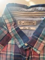 ESPRIT Herren Kurzarm Hemd kariert Gr. L Slim Fit. Top Zustand !! Gröpelingen - Gröpelingen Vorschau