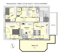 Großzügige 3,5-Zimmer-Wohnung mit großem Balkon und Einbauküche Bayern - Deining Vorschau