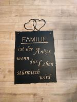 Deko-Schild/ Familie/ Anker/ Seefahrt/ Herz/ Rost/ Metall/ Garten Bayern - Mötzing Vorschau