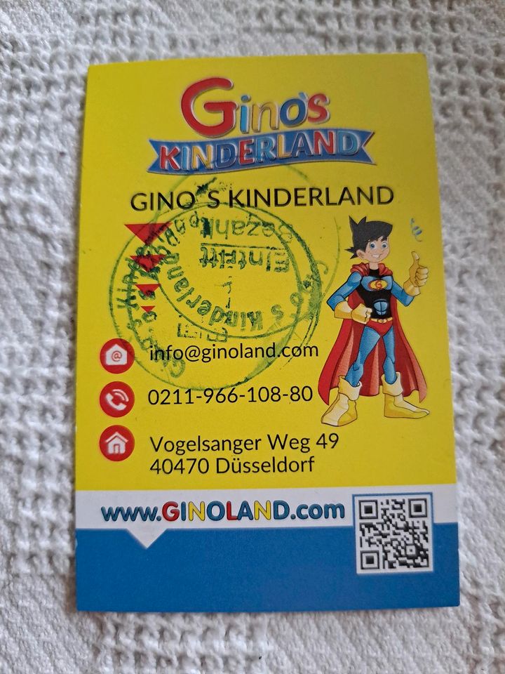 Gutschein Kinder Ondoor  Suche Gino's Kinderland  Freikarte in Düsseldorf