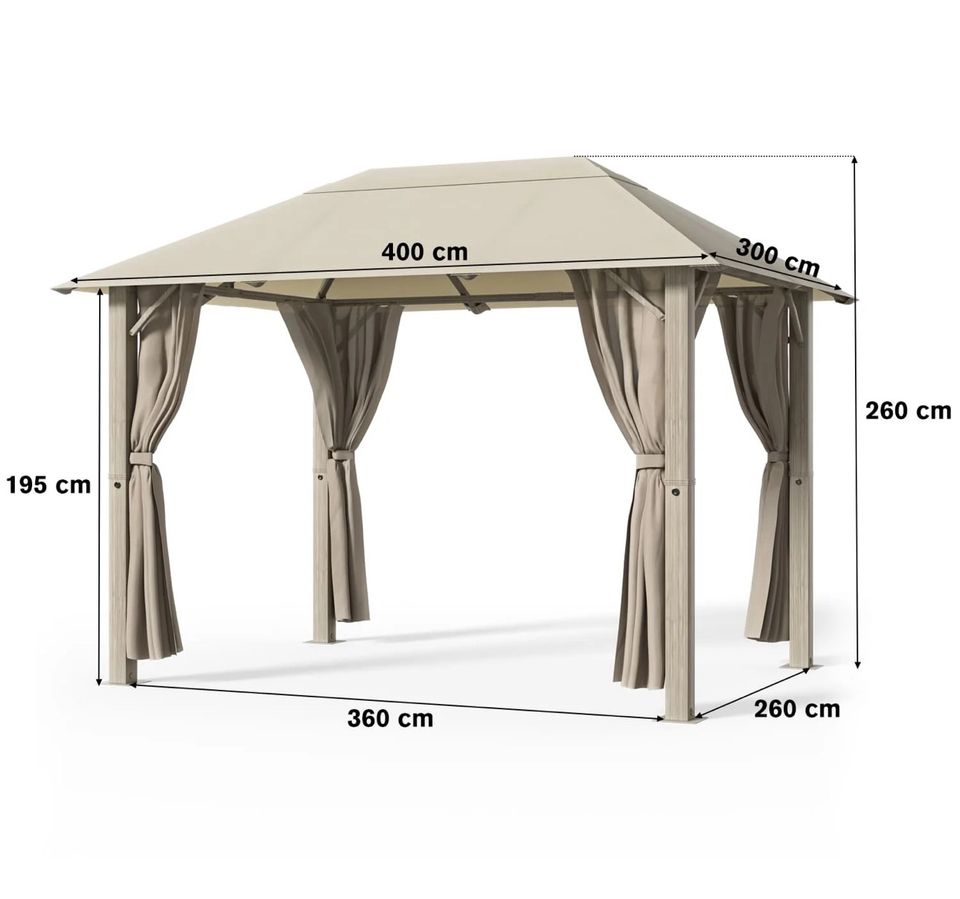 Gartenpavillon 3x4 m in Kassel