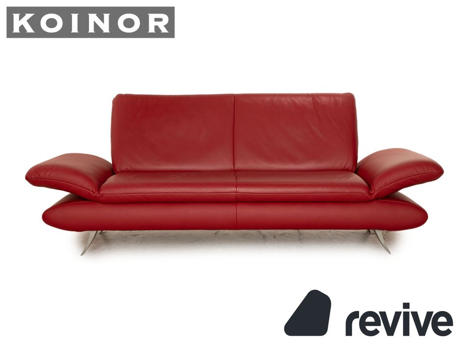 Koinor Rossini Leder Zweisitzer Rot manuelle Funktion Sofa Couch in Köln