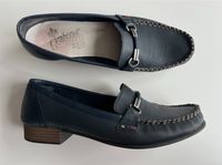 ❣️RIEKER❣️Damen Leder Schuhe Mokassins Slipper Gr.42 Blau Baden-Württemberg - Aidlingen Vorschau