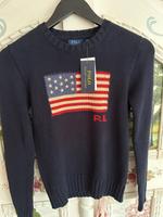 Polo Ralph Lauren Strickpullover Damen USA Flag Flagge marineblau Hannover - Herrenhausen-Stöcken Vorschau