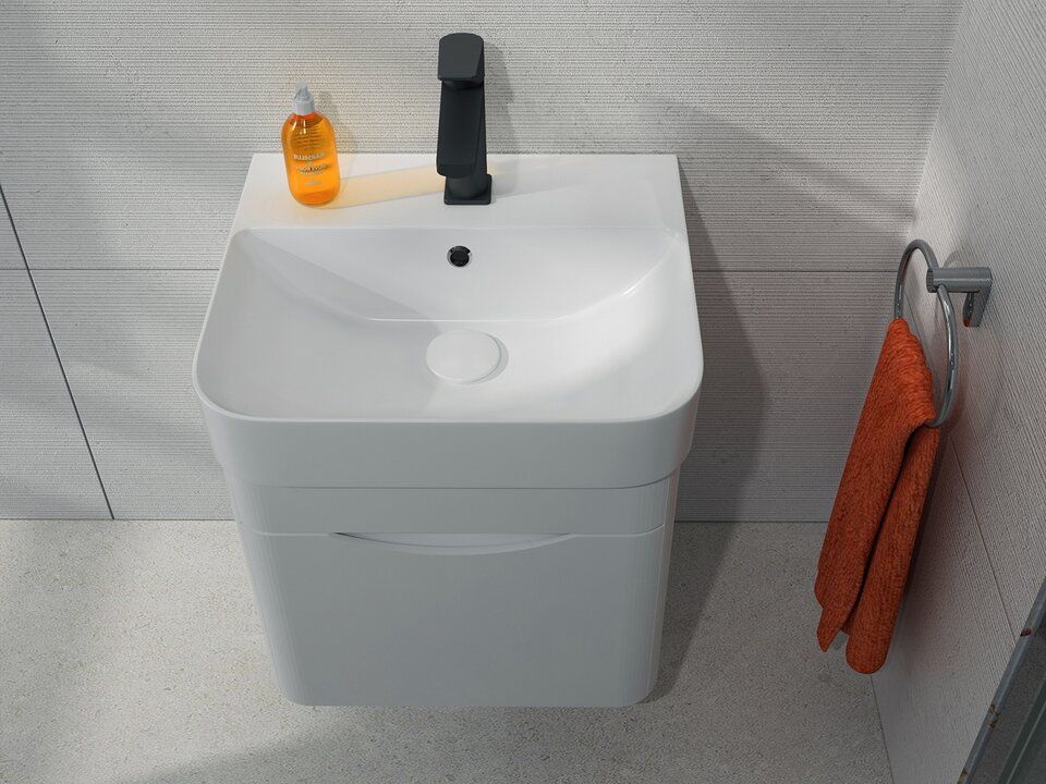 Badmöbel Gäste WC, Keramik Waschbecken 48cm in Dortmund