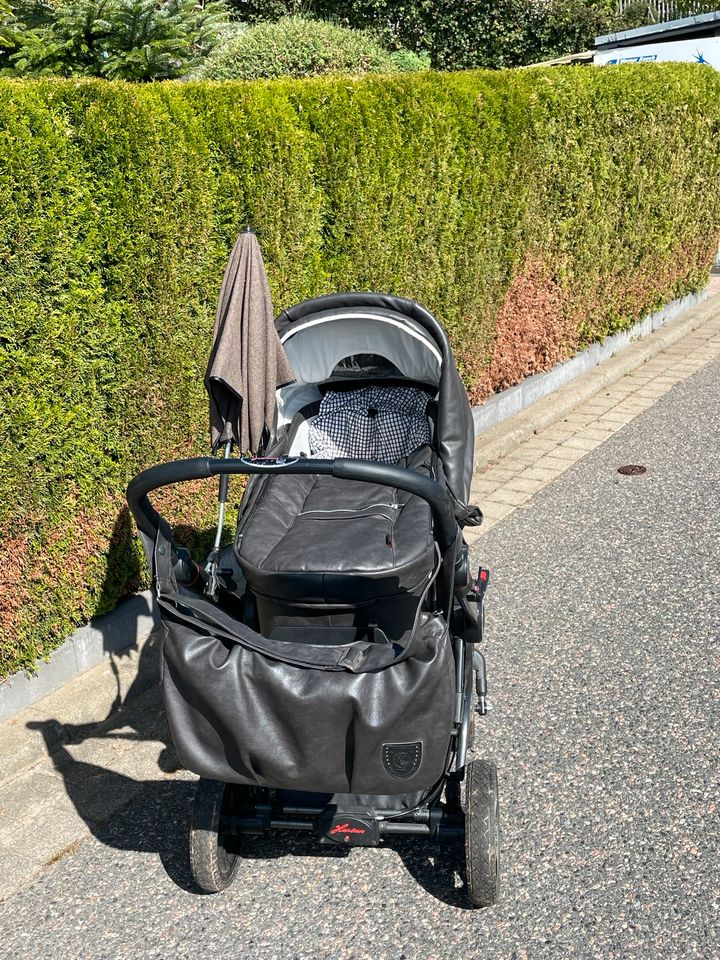 Hartan Xperia Kinderwagen inkl. Kombitragetasche Leder braun in Grünhainichen