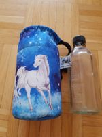 Kinder Emil Trinkflasche Glas 0,3l blau Pferde TOP Frankfurt am Main - Dornbusch Vorschau
