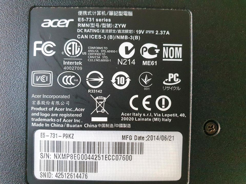 Laptop Acer Aspire E17 in Cuxhaven