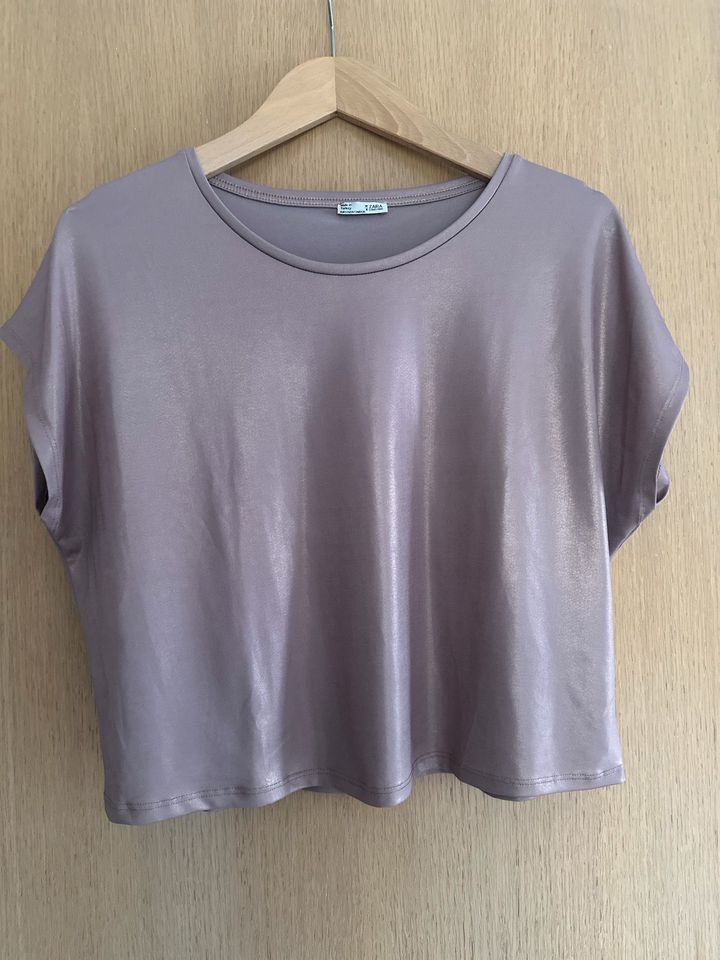 Tshirt Shirt Glanz Rosé Gr. S Zara NEU in Edemissen