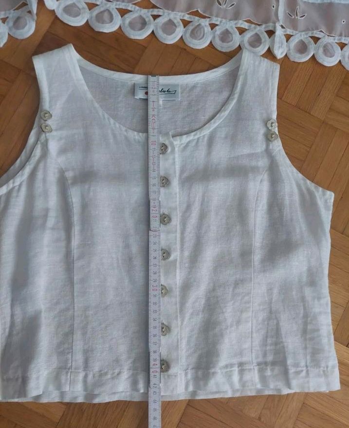 Studio Umberto Trachtenbluse Dirndl Top Gr.38 Weiß Vintage in Augsburg